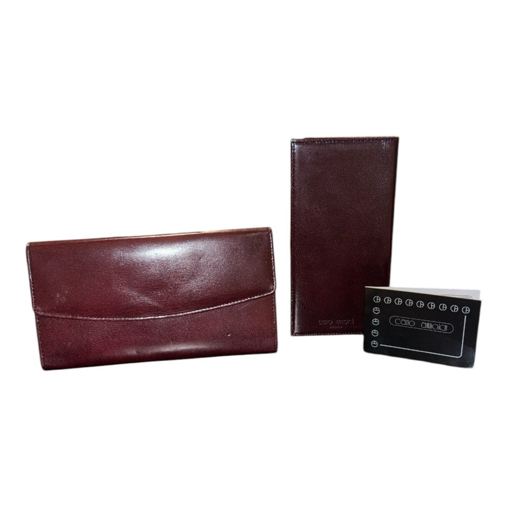 Carlo Amboldi Vintage Wallet New Old Stock w/checkbook cover. WLT
